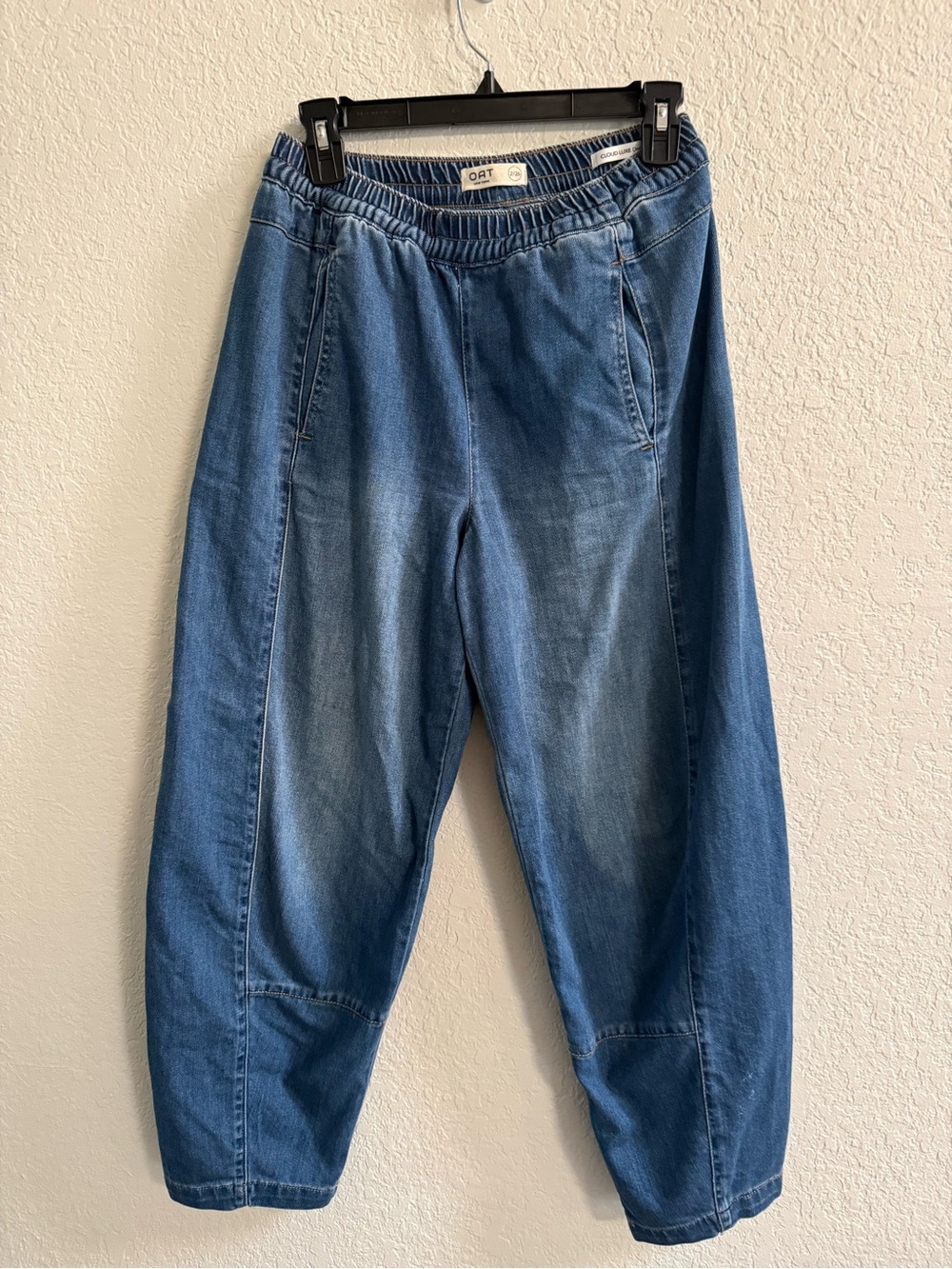 Oat New York Relaxed Blue Denim Barrel Jeans